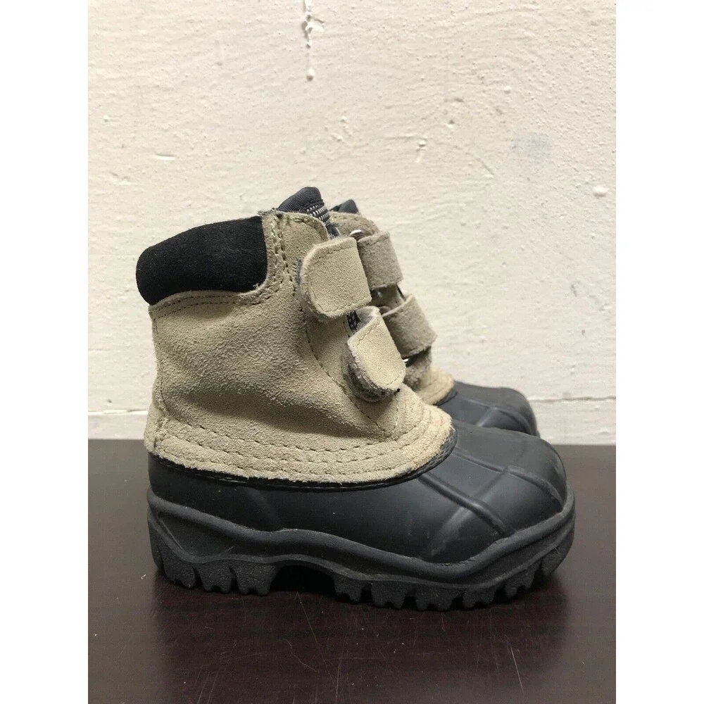 Steel Shank thermolite Snow Boots toddlers SZ US 6 - Suede leather upper/rubber